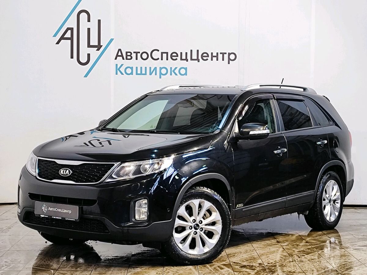 Автомобиль Kia Sorento II [рестайлинг] 2.4 AT 4WD (175 л.с.) New Prestige (2015) Чёрный 2015 с пробегом 187 273 км