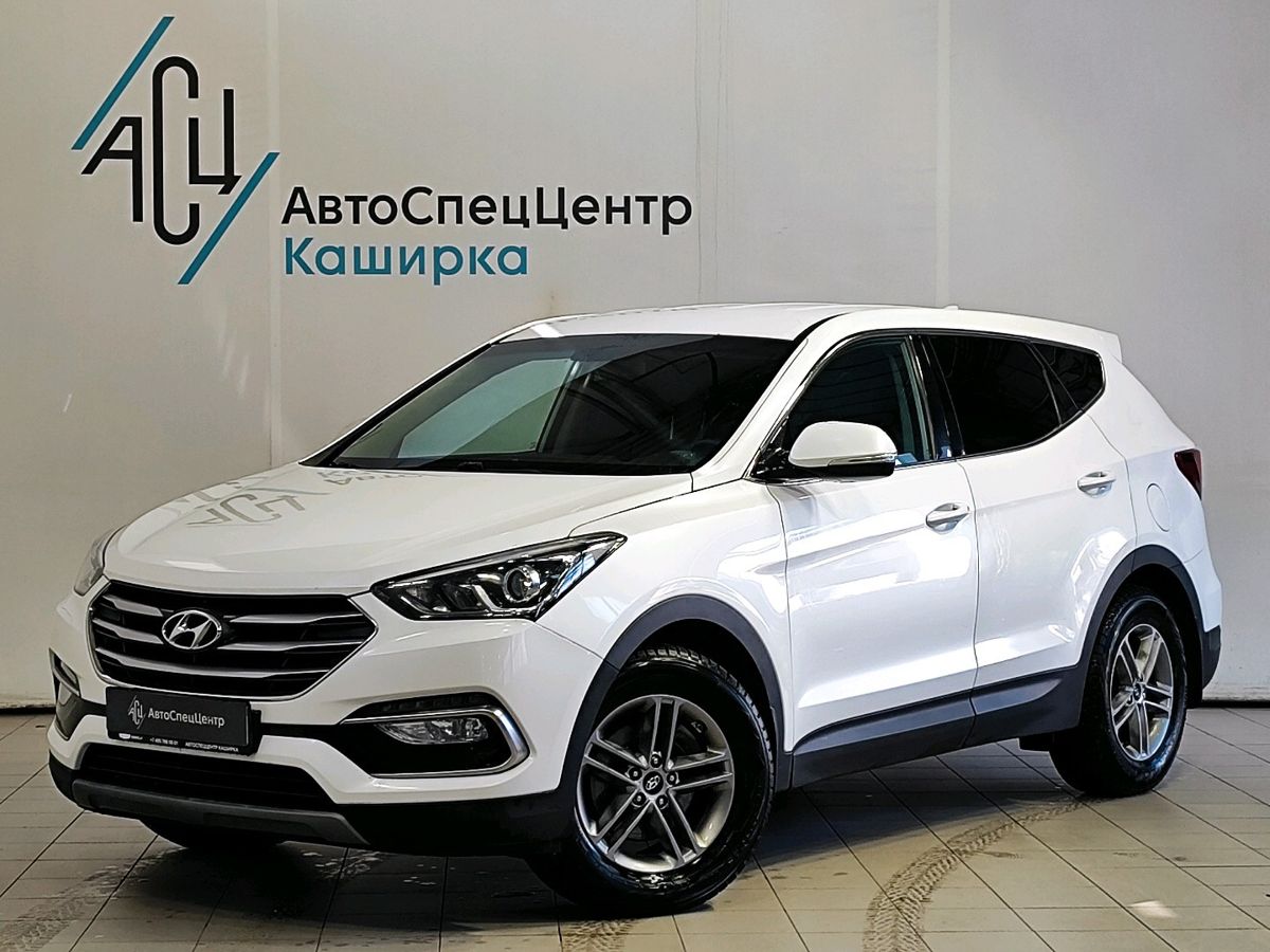 Hyundai Santa Fe III (DM) [рестайлинг] 2.4 AT 4WD (171 л.с.) Dynamic Белый 2018 с пробегом 133 624 км