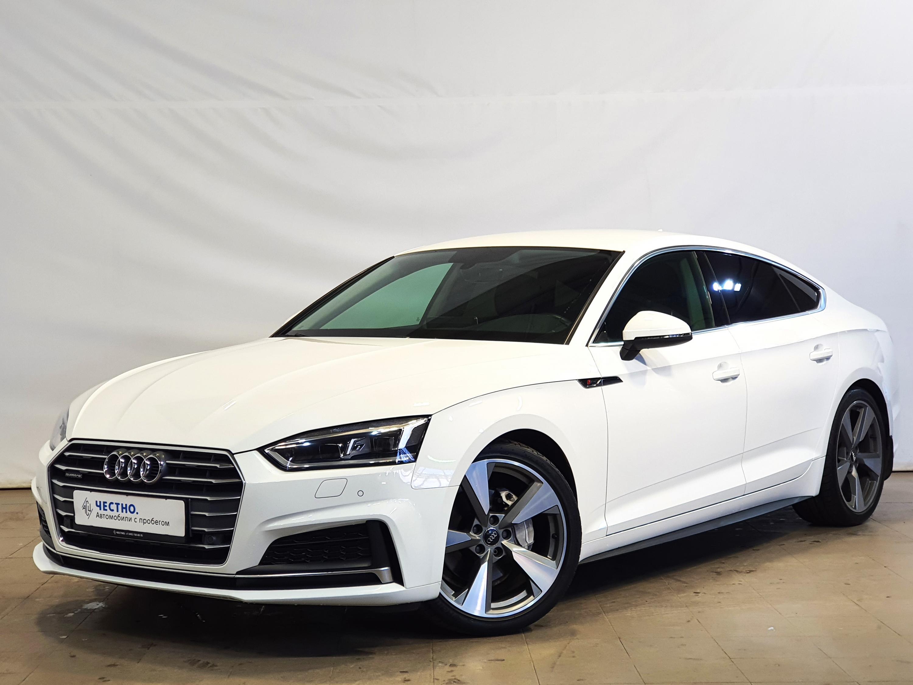Автомобиль Audi A5 II поколение (F5) 2.0d AMT 4WD (190 л.с.) Design Белый 2019 с пробегом 73526 км