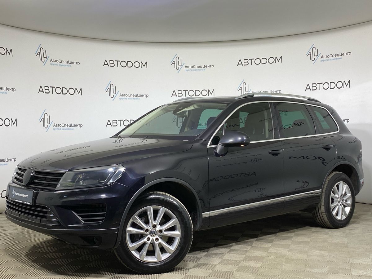 Автомобиль Volkswagen Touareg II [рестайлинг] 3.0d AT 4WD (204 л.с.) Base Чёрный 2015 с пробегом 224 000 км