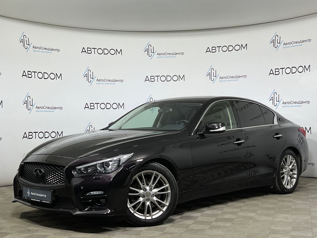 Infiniti Q50 I поколение 2.0 AT (211 л.с.) Elegance + NAVI Чёрный 2014 с пробегом 150 161 км