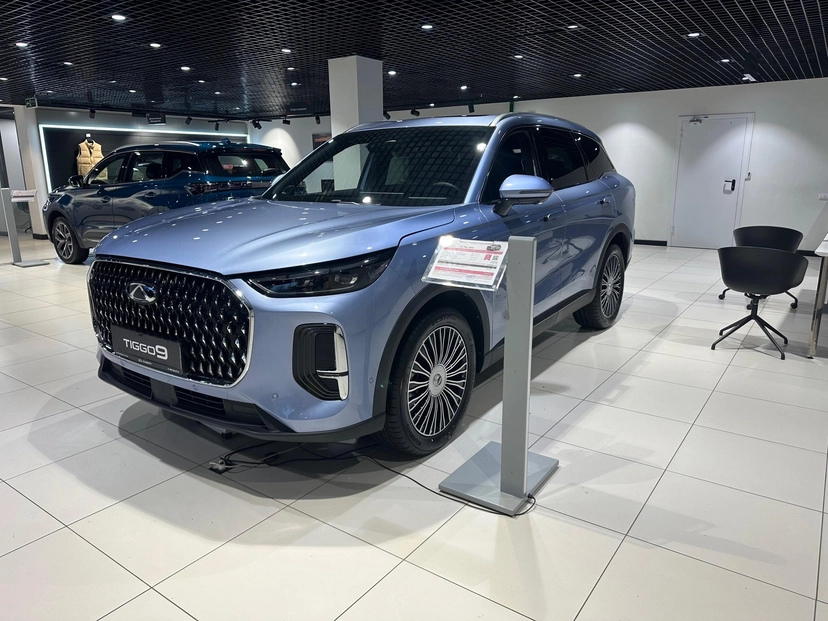 Автомобиль CHERY Tiggo 9 I поколение 2.0 AT 4WD (249 л.с.) Ultra Синий 2024 новый