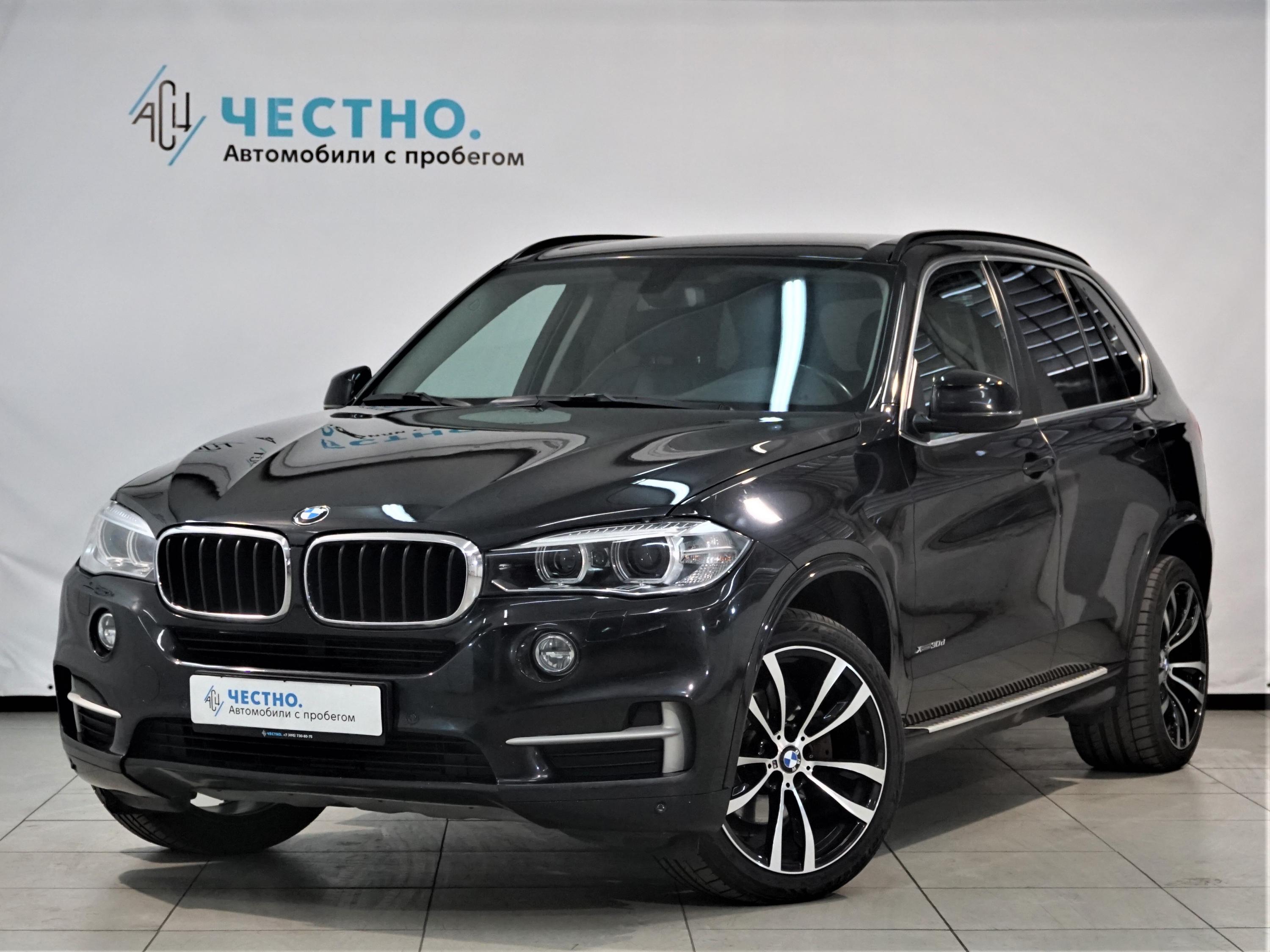 Автомобиль BMW X5 III поколение (F15) 3.0d AT 4WD (249 л.с.) Luxury Черный 2015 с пробегом 122000 км