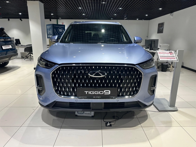 Автомобиль CHERY Tiggo 9 I поколение 2.0 AT 4WD (249 л.с.) Ultra Синий 2024 новый