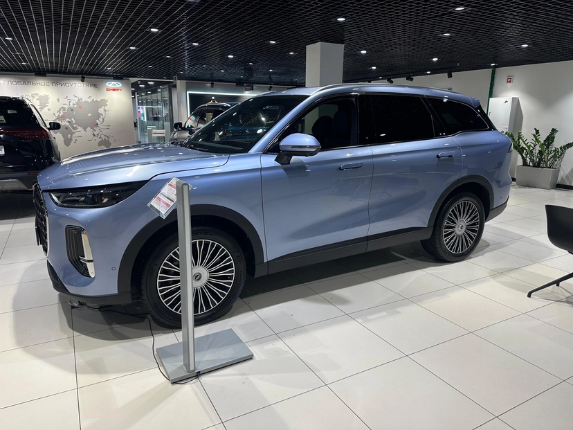 Автомобиль CHERY Tiggo 9 I поколение 2.0 AT 4WD (249 л.с.) Ultra Синий 2024 новый