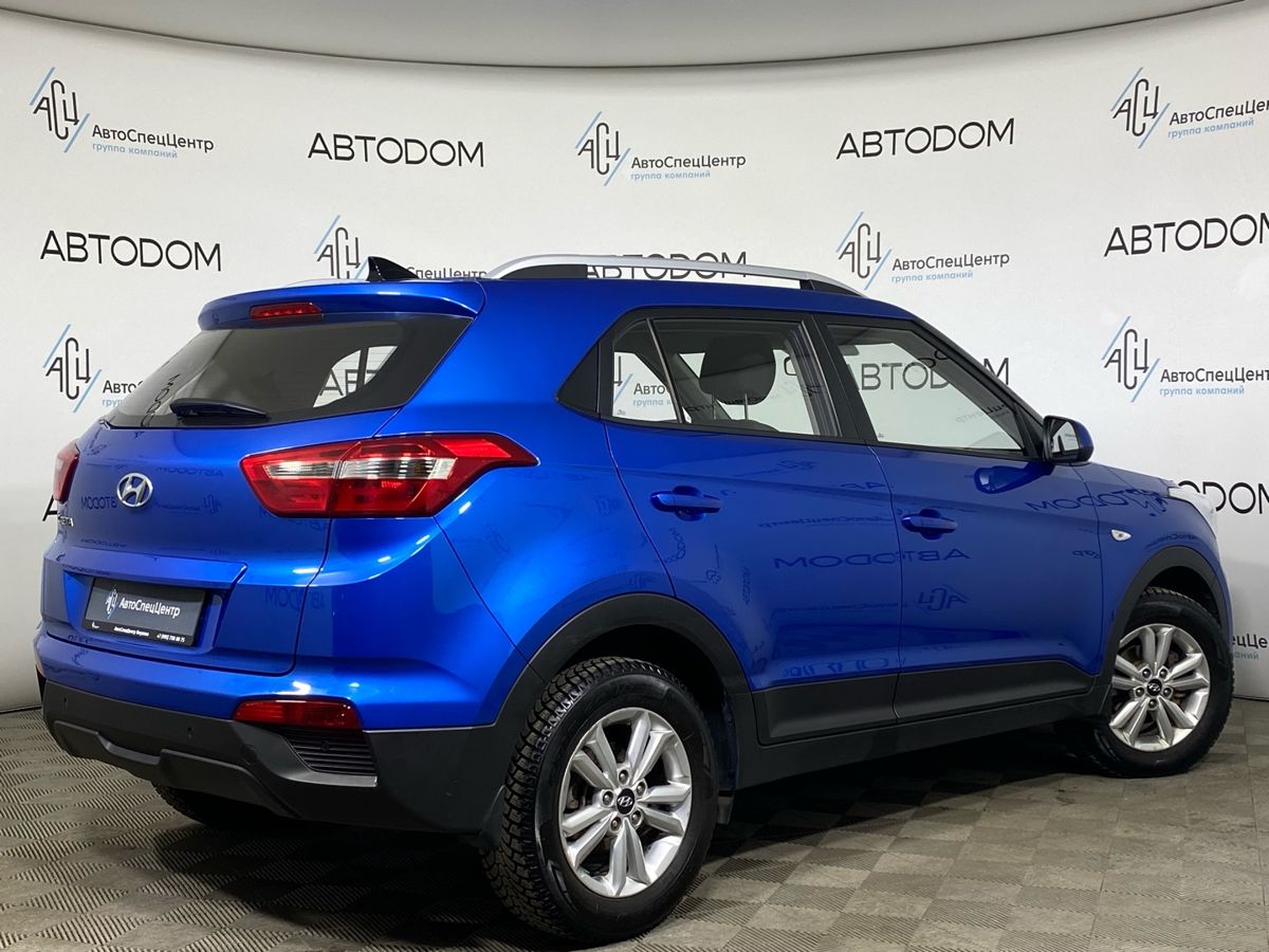 Автомобиль Hyundai Creta I поколение 1.6 AT (123 л.с.) Comfort Plus Синий 2017 с пробегом 39 806 км