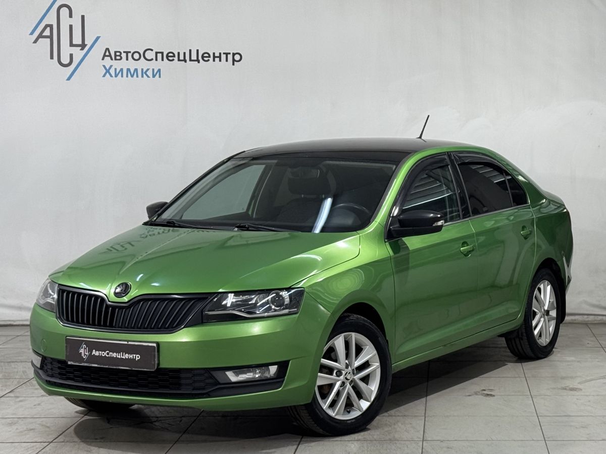 Skoda Rapid I [рестайлинг] 1.6 MT (90 л.с.) Style Зелёный 2018 с пробегом 119 000 км