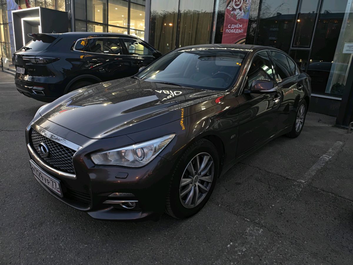 Infiniti Q50 I поколение 2.0 AT (211 л.с.) Elegance Коричневый 2015 с пробегом 77 985 км