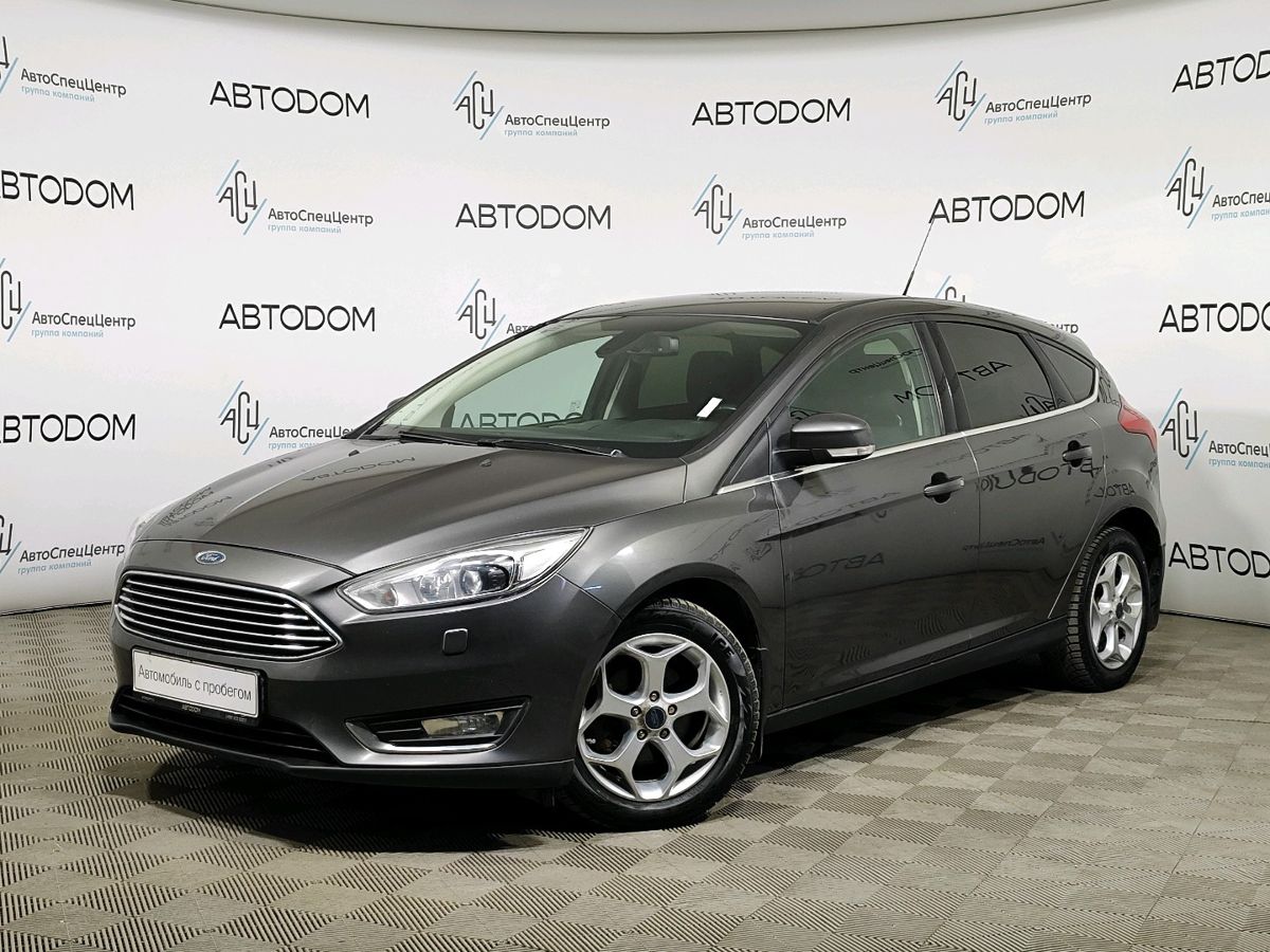 Автомобиль Ford Focus III [рестайлинг] 1.6 AMT (125 л.с.) Titanium Серый 2016 с пробегом 202 275 км