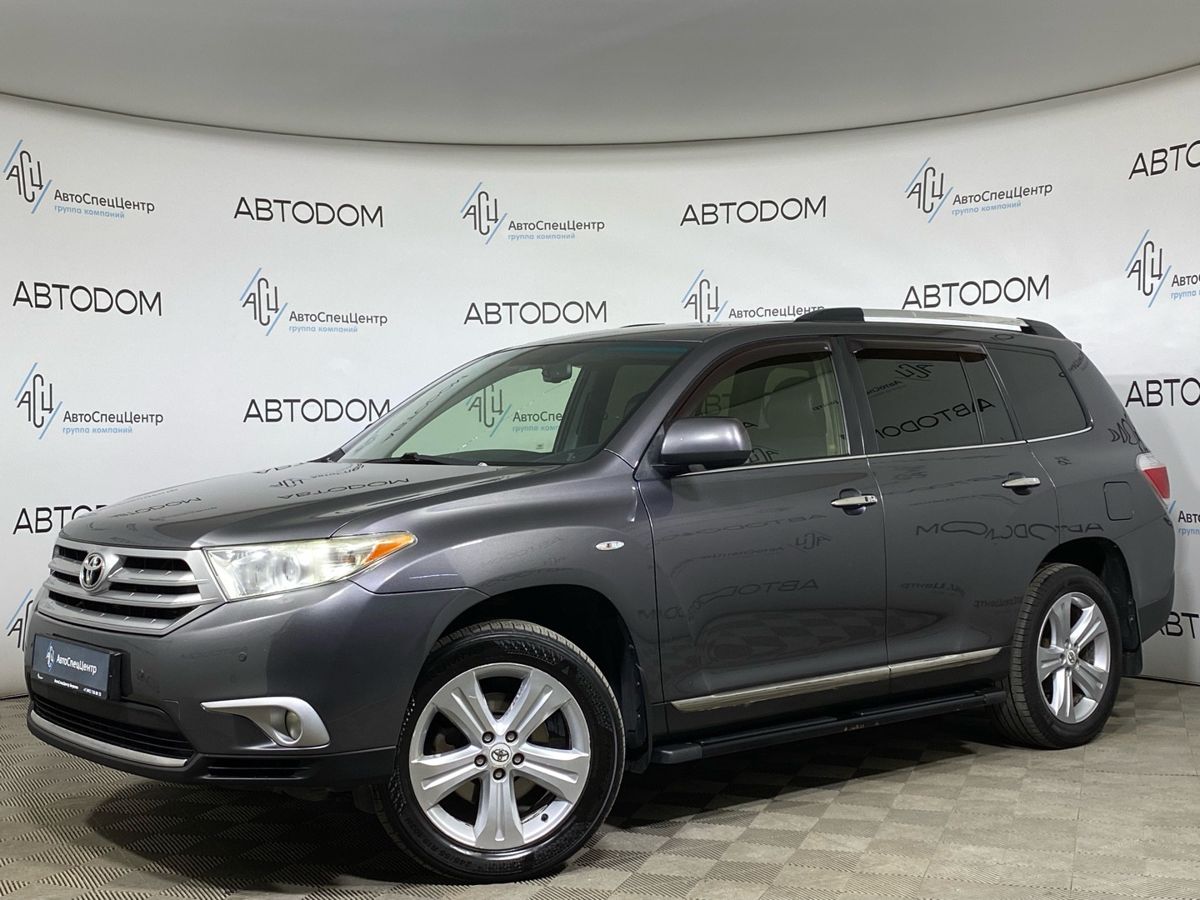Toyota Highlander II [рестайлинг] 3.5 AT 4WD (273 л.с.) Luxe Серый 2012 с пробегом 405 308 км