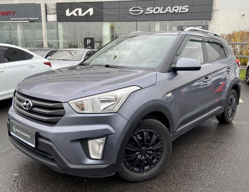 Автомобиль Hyundai Creta I поколение 1.6 AT (123 л.с.) Travel Серый 2017 с пробегом 114 000 км