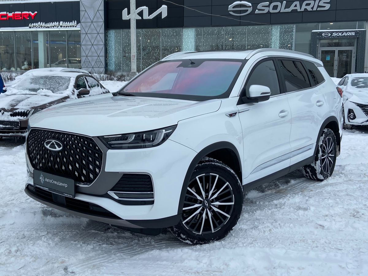 Автомобиль CHERY Tiggo 8 Pro Max I поколение 2.0 AMT 4WD (197 л.с.) Ultimate Белый 2024 с пробегом 23 000 км