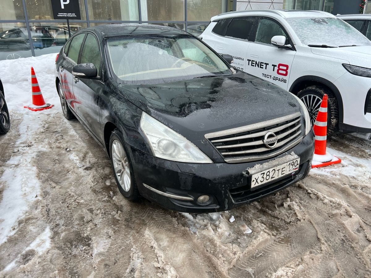 Автомобиль Nissan Teana II (J32) [рестайлинг] 2.5 CVT (182 л.с.) Luxury Чёрный 2012 с пробегом 195 300 км