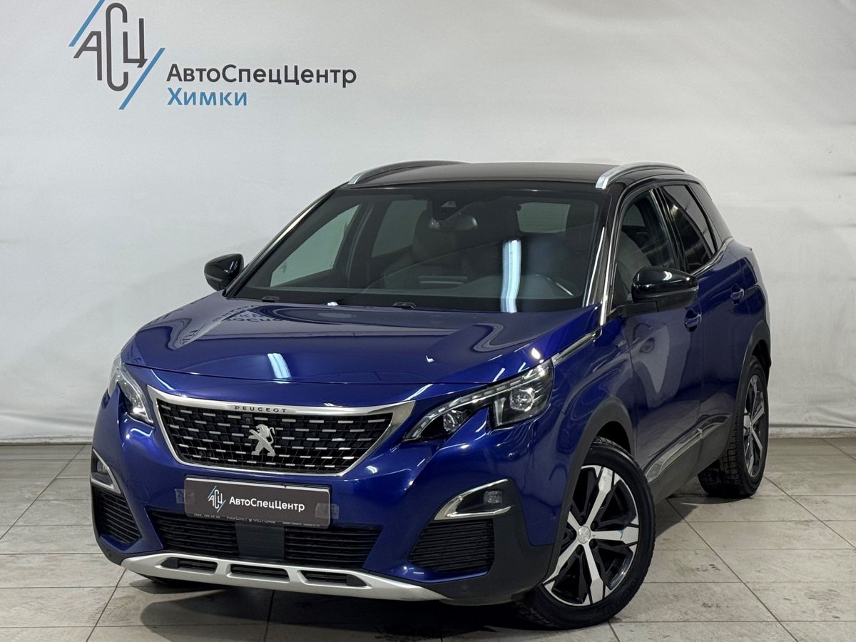 Автомобиль Peugeot 3008 II поколение 2.0d AT (150 л.с.) Allure Синий 2018 с пробегом 160 000 км