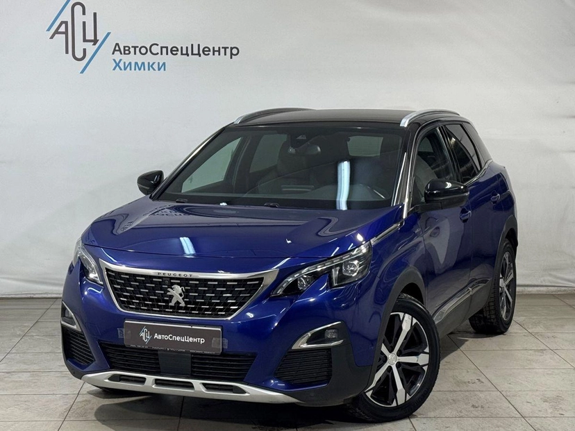 Автомобиль Peugeot 3008 II поколение 2.0d AT (150 л.с.) Allure Синий 2018 с пробегом 160 000 км