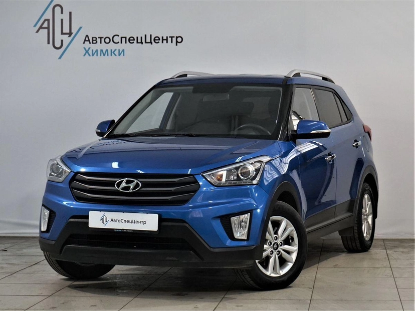 Автомобиль Hyundai Creta I поколение 2.0 AT 4WD (149 л.с.) Travel + Advanced Синий 2019 с пробегом 63 749 км