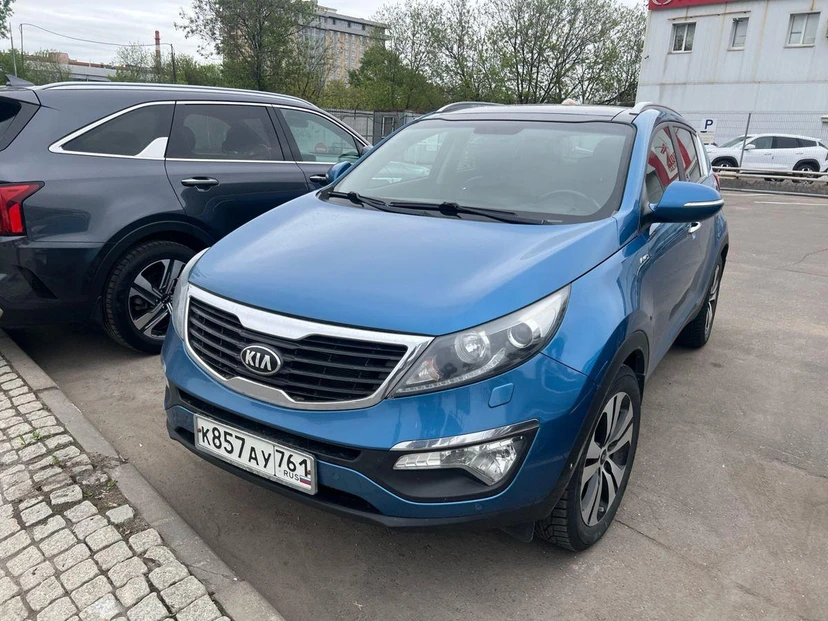 Kia Sportage III поколение 2.0 AT 4WD (150 л.с.) Premium Синий 2013 с пробегом 155 213 км