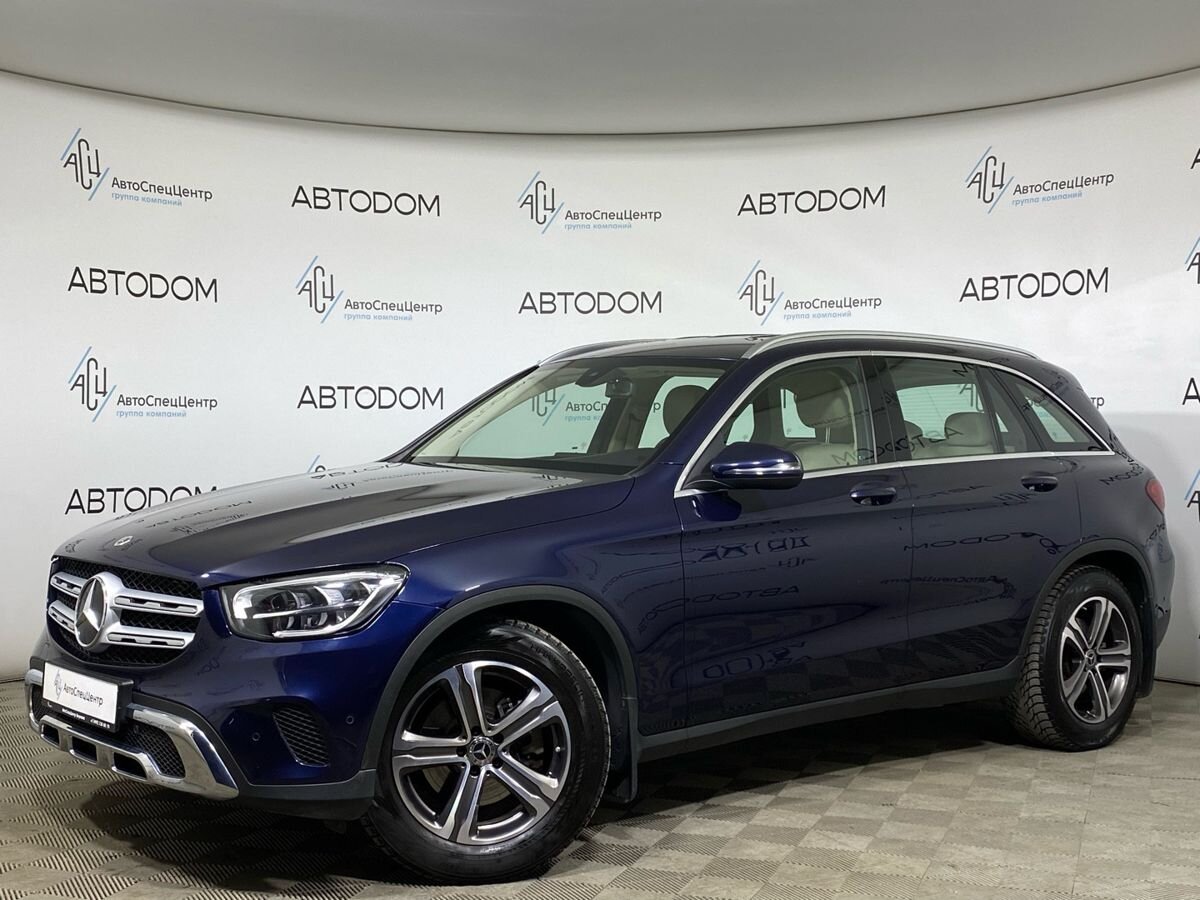Mercedes-Benz GLC I (X253) [рестайлинг] 200 2.0 AT 4Matic (197 л.с.) Premium Синий 2021 с пробегом 55 387 км