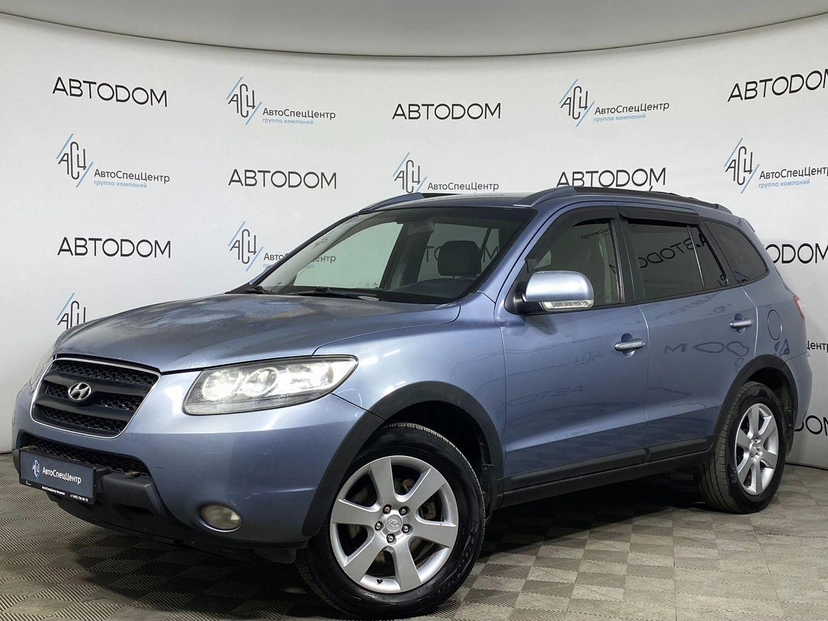 Автомобиль Hyundai Santa Fe II поколение (CM) 2.2d AT 4WD (150 л.с.) GLS BM122401Ef Серый 2008 с пробегом 274 500 км