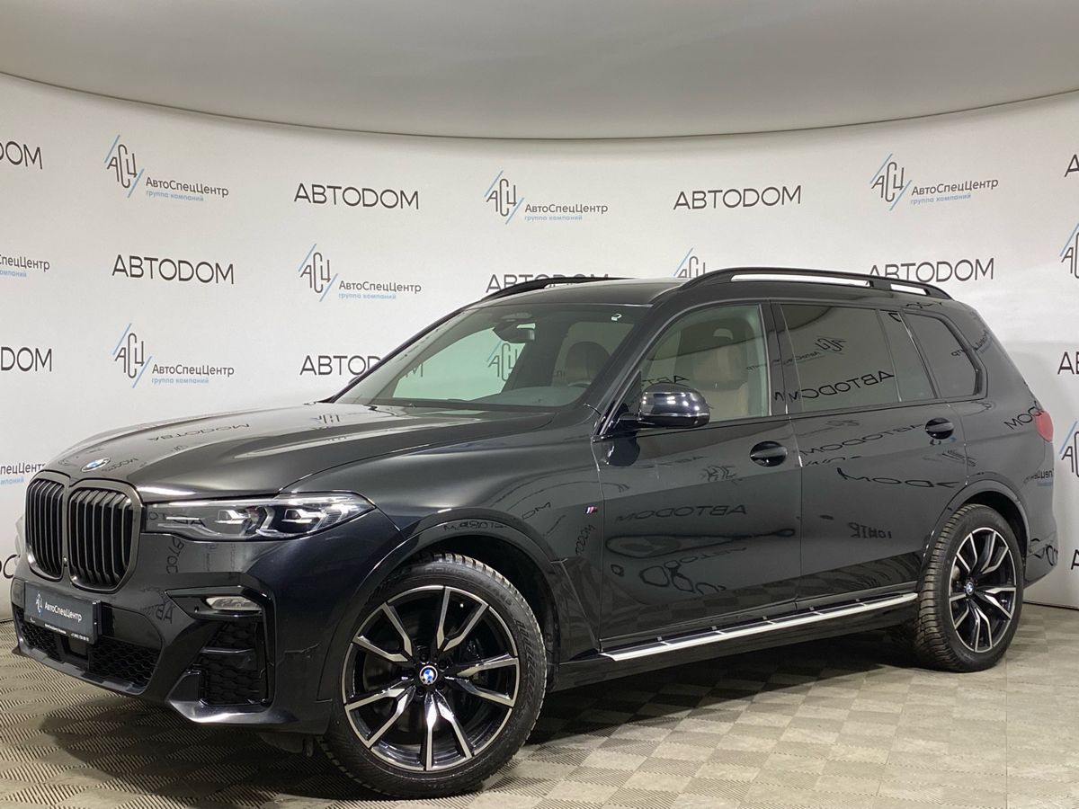 BMW X7 I поколение (G07) 3.0 AT 4WD (340 л.с.) M Sport Plus Чёрный 2021 с пробегом 90 067 км