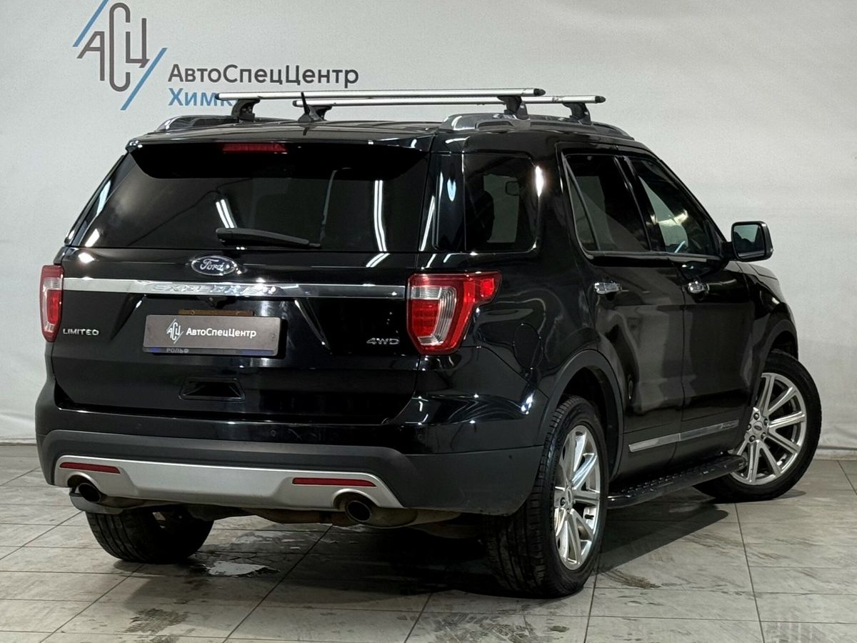 Автомобиль Ford Explorer V [рестайлинг] 3.5 AT 4WD (249 л.с.) Limited Plus Чёрный 2016 с пробегом 210 000 км