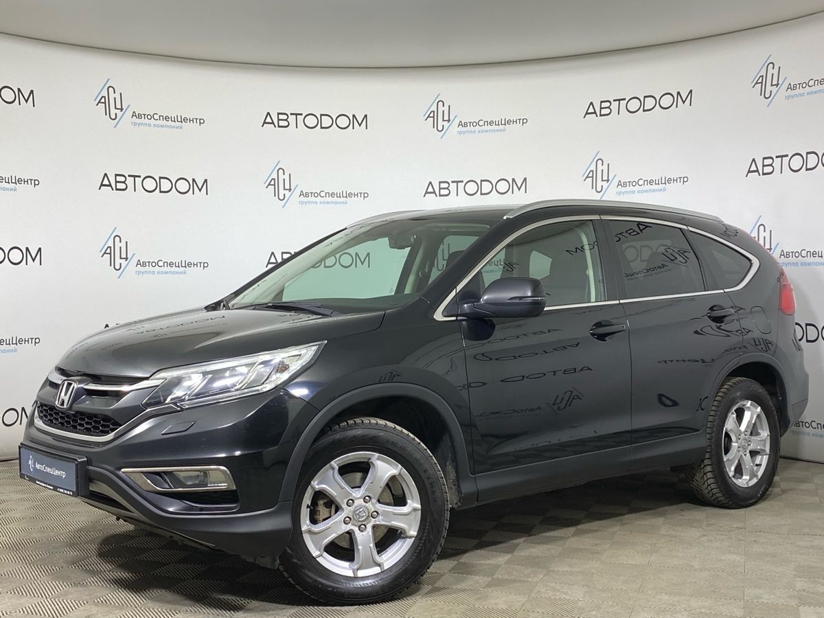 Автомобиль Honda CR-V IV [рестайлинг] 2.4 CVT 4WD (188 л.с.) Sport Чёрный 2015 с пробегом 202 524 км