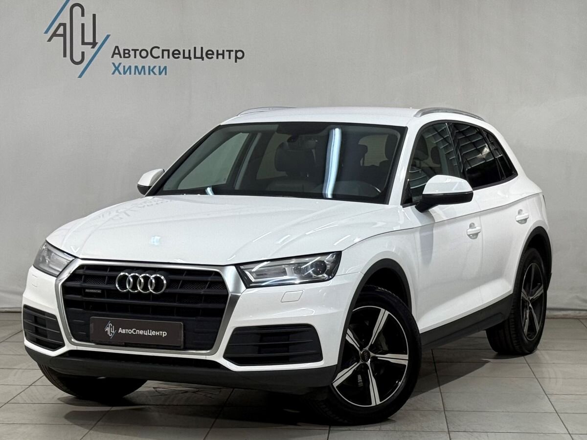 Audi Q5 II поколение (FY) 2.0 AMT 4WD (249 л.с.) Base Белый 2018 с пробегом 150 000 км