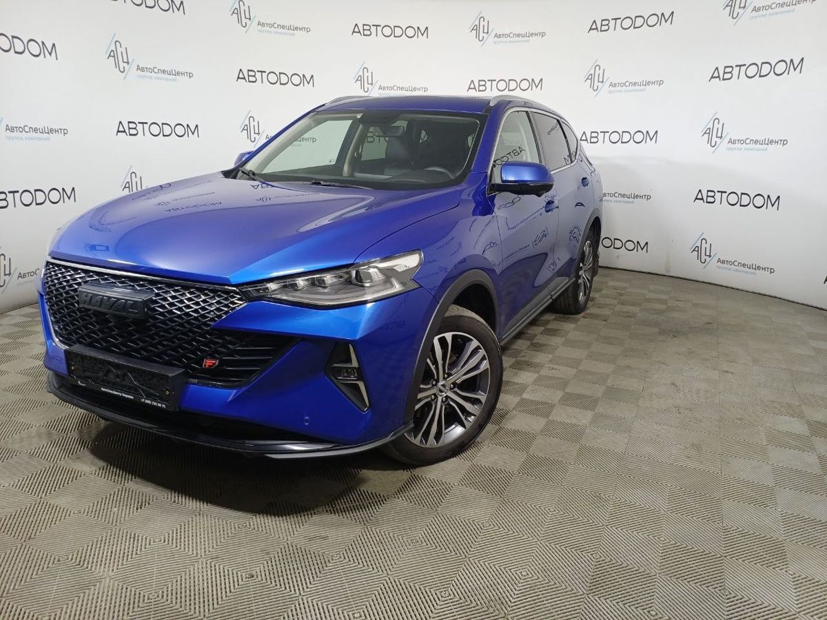 Haval F7 I [рестайлинг] 2.0 AMT 4WD (190 л.с.) Premium Синий 2023 с пробегом 95 000 км