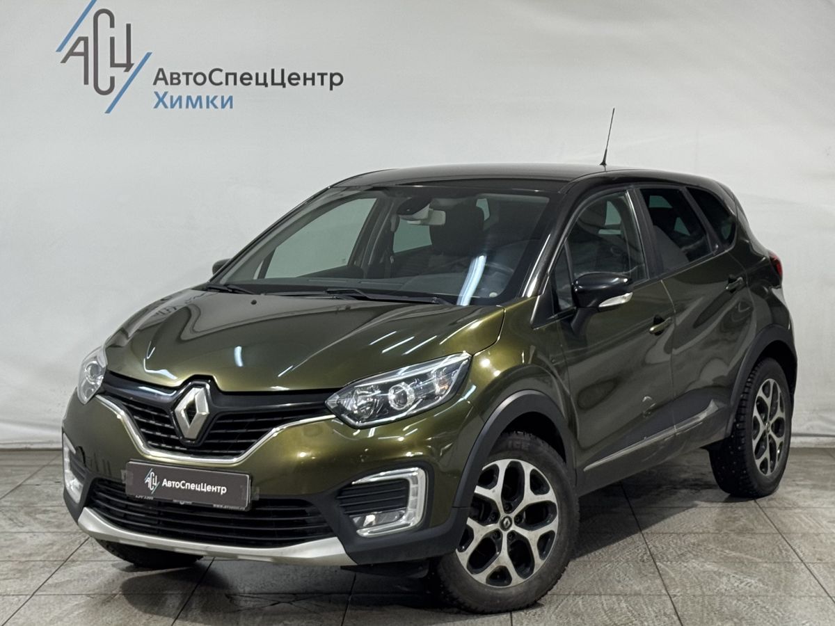 Автомобиль Renault Kaptur I поколение 1.6 CVT (114 л.с.) Base Зелёный 2016 с пробегом 163 000 км