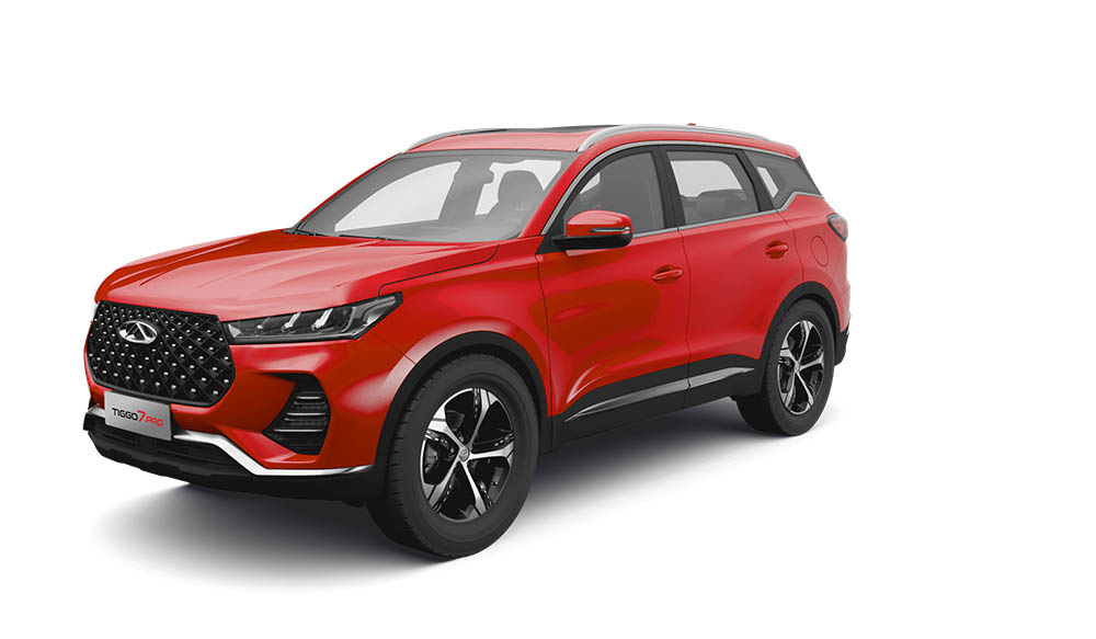 Автомобиль CHERY Tiggo 7 Pro I поколение 1.5 CVT (147 л.с.) Prestige Красный 2022 новый