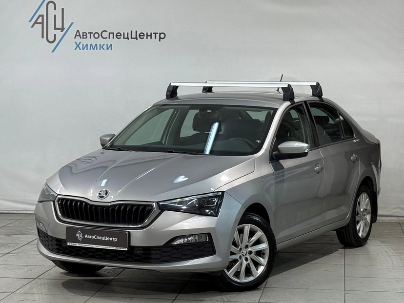 Автомобиль Skoda Rapid II поколение 1.6 AT (110 л.с.) Style Серый 2021 с пробегом 65 500 км