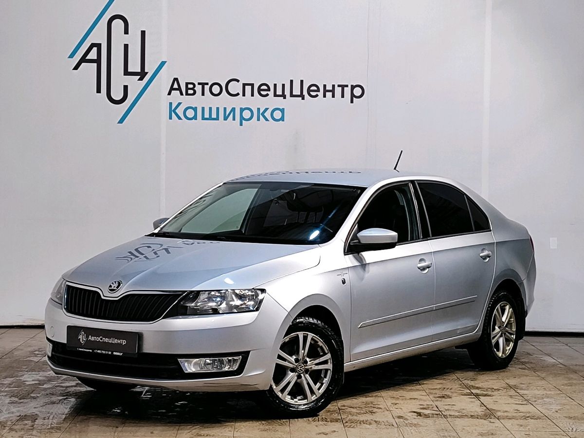 Автомобиль Skoda Rapid I поколение 1.6 AT (110 л.с.) Hockey Edition Серебристый 2016 с пробегом 113 536 км