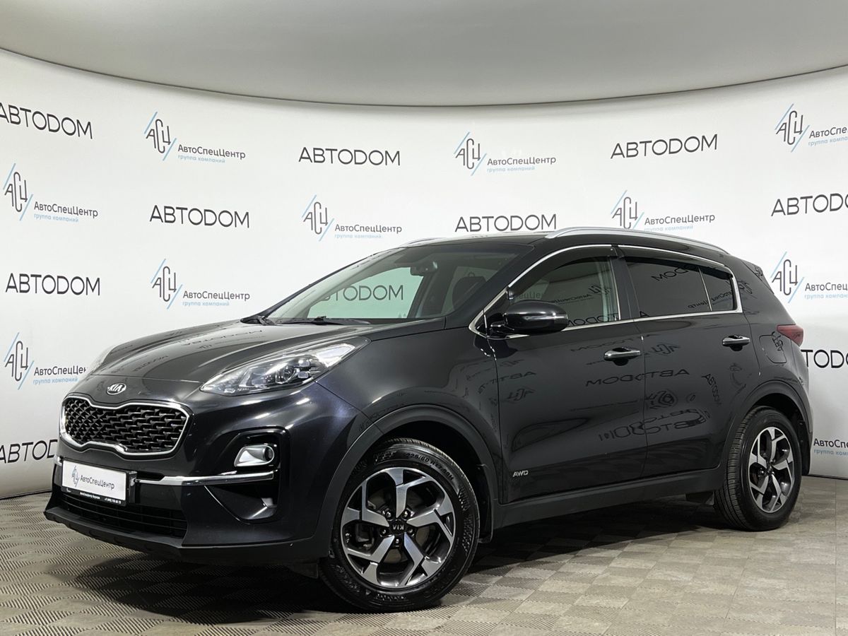 Kia Sportage IV [рестайлинг] 2.0 AT 4WD (150 л.с.) Luxe+ (2019) Чёрный 2019 с пробегом 121 441 км