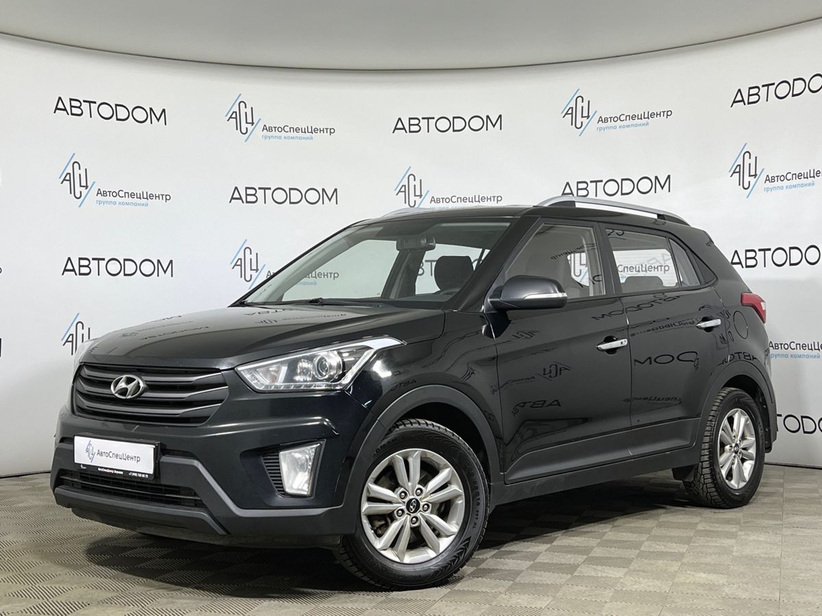 Автомобиль Hyundai Creta I поколение 2.0 AT 4WD (149 л.с.) Travel + Advanced + Style Чёрный 2017 с пробегом 203 941 км