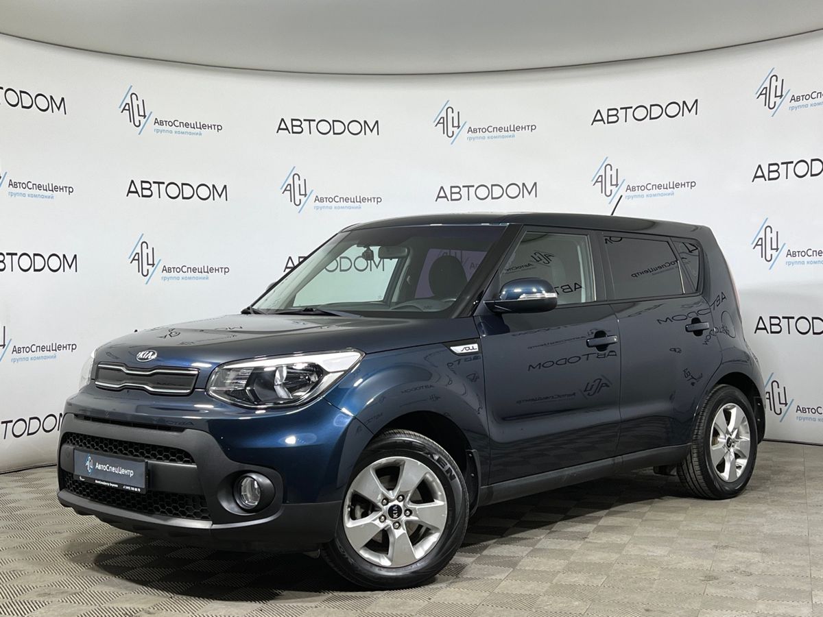 Kia Soul II [рестайлинг] 1.6 MT (124 л.с.) Comfort Голубой 2019 с пробегом 28 056 км