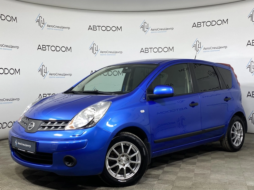 Автомобиль Nissan Note I поколение (E11) 1.4 MT (88 л.с.) Base Синий 2007 с пробегом 383 757 км