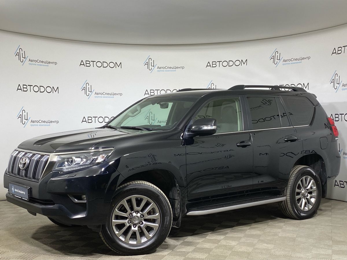 Toyota Land Cruiser Prado IV (J150) [2-й рестайлинг] 2.8d AT 4WD (177 л.с.) Элеганс Чёрный 2019 с пробегом 225 420 км