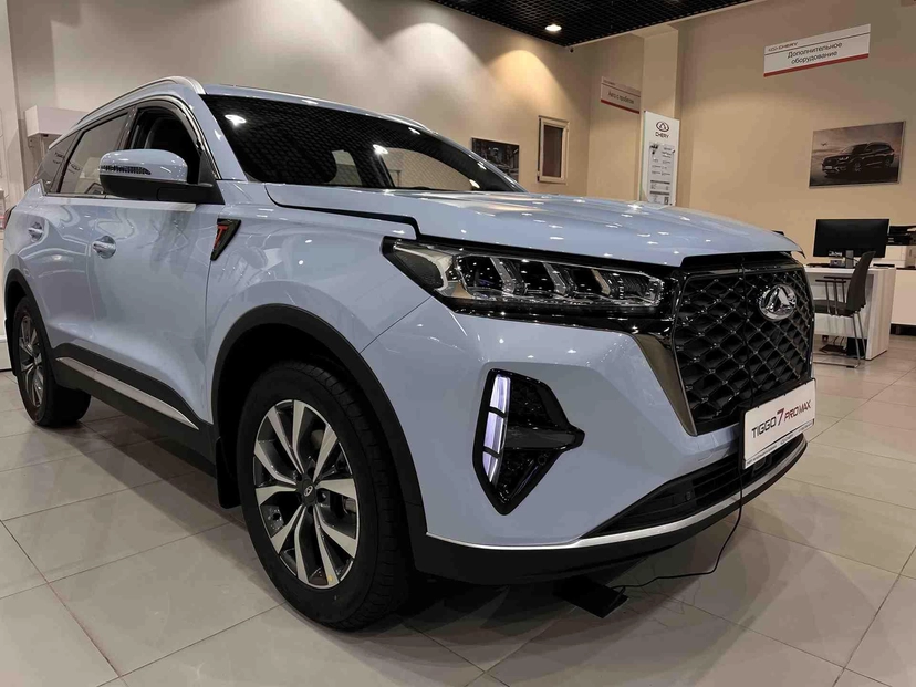 Автомобиль CHERY Tiggo 7 Pro Max I поколение 1.6 AMT 4WD (150 л.с.) Elite Голубой 2023 новый