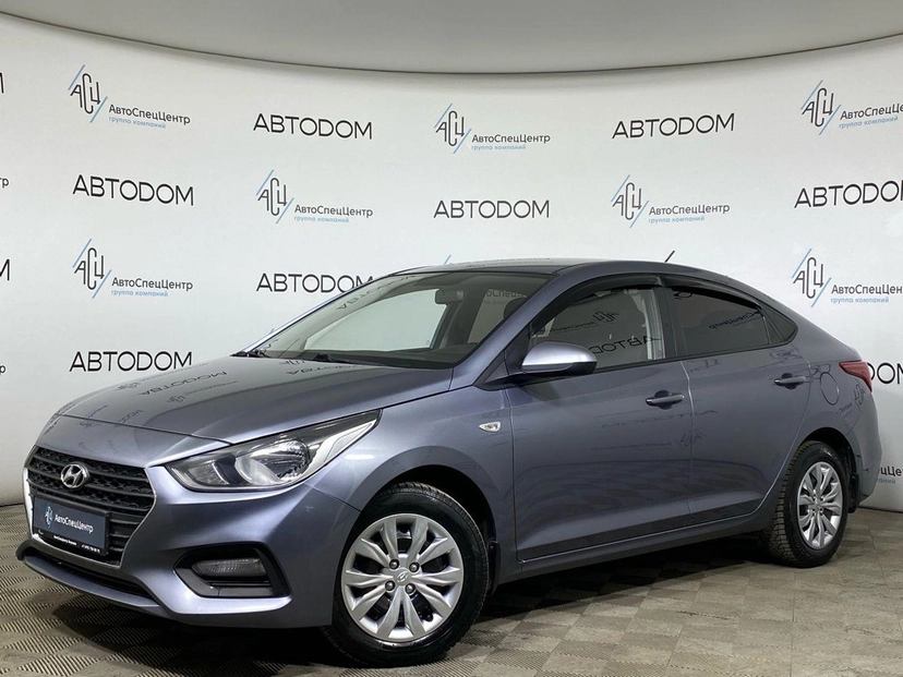 Автомобиль Hyundai Solaris II поколение 1.6 AT (123 л.с.) Base Серый 2017 с пробегом 130 000 км