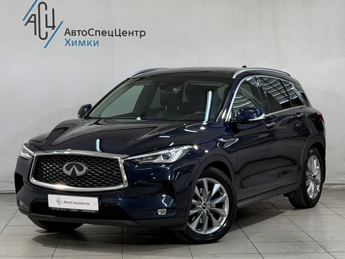 Infiniti QX50 II поколение 2.0 CVT 4WD (249 л.с.) Luxe Синий 2019 с пробегом 56 000 км