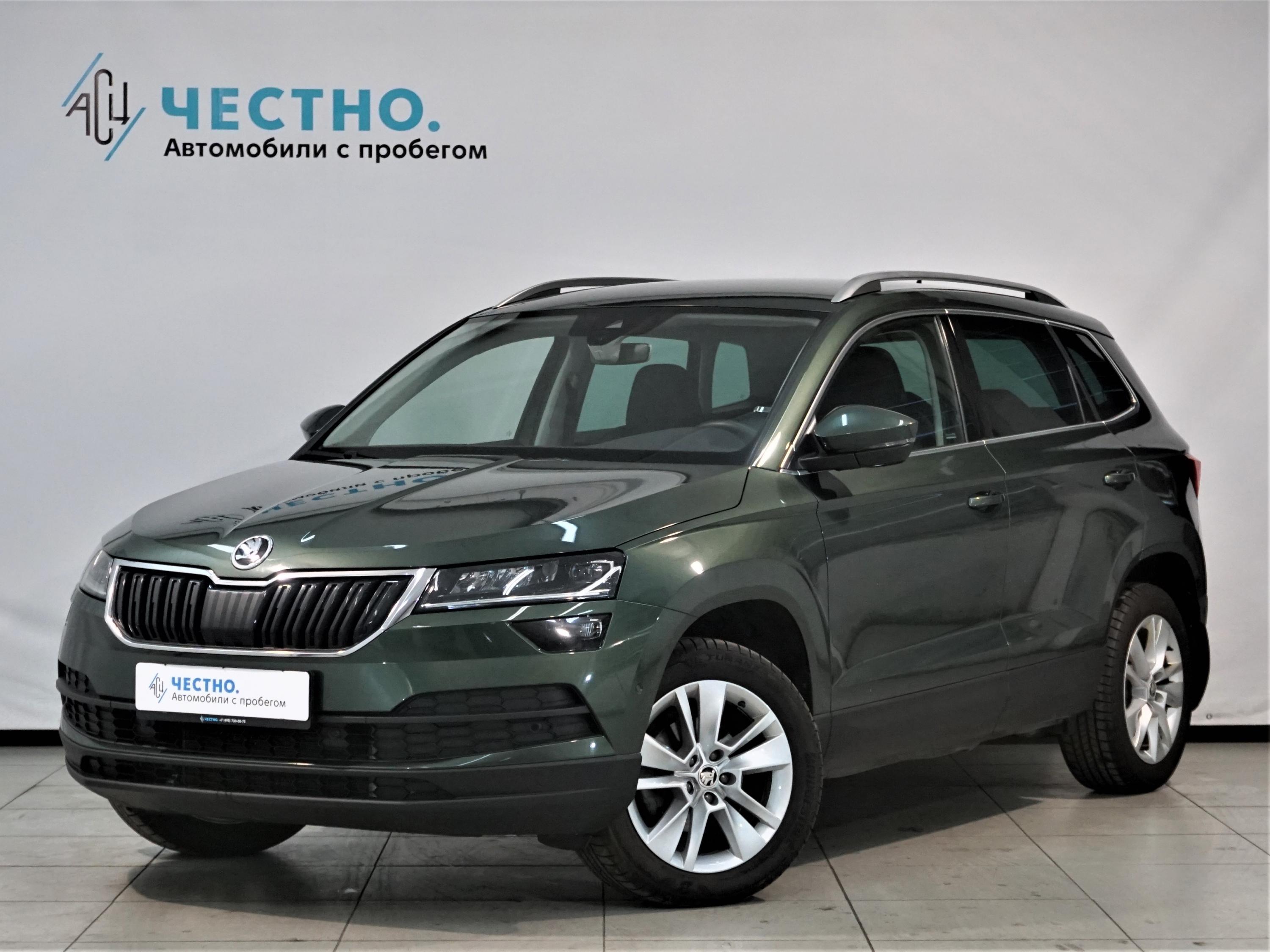 Автомобиль Skoda Karoq I поколение 1.4 AT (150 л.с.) Style Зеленый 2020 с пробегом 20421 км