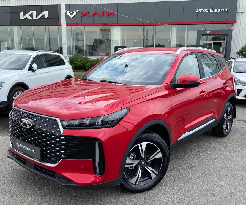 Автомобиль CHERY Tiggo 4 II поколение 1.5 AMT (147 л.с.) Prime Красный 2025 с пробегом 3 115 км