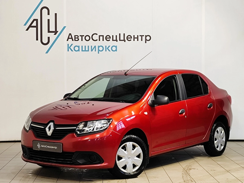 Автомобиль Renault Logan II поколение 1.6 MT (82 л.с.) Confort Красный 2016 с пробегом 133 556 км