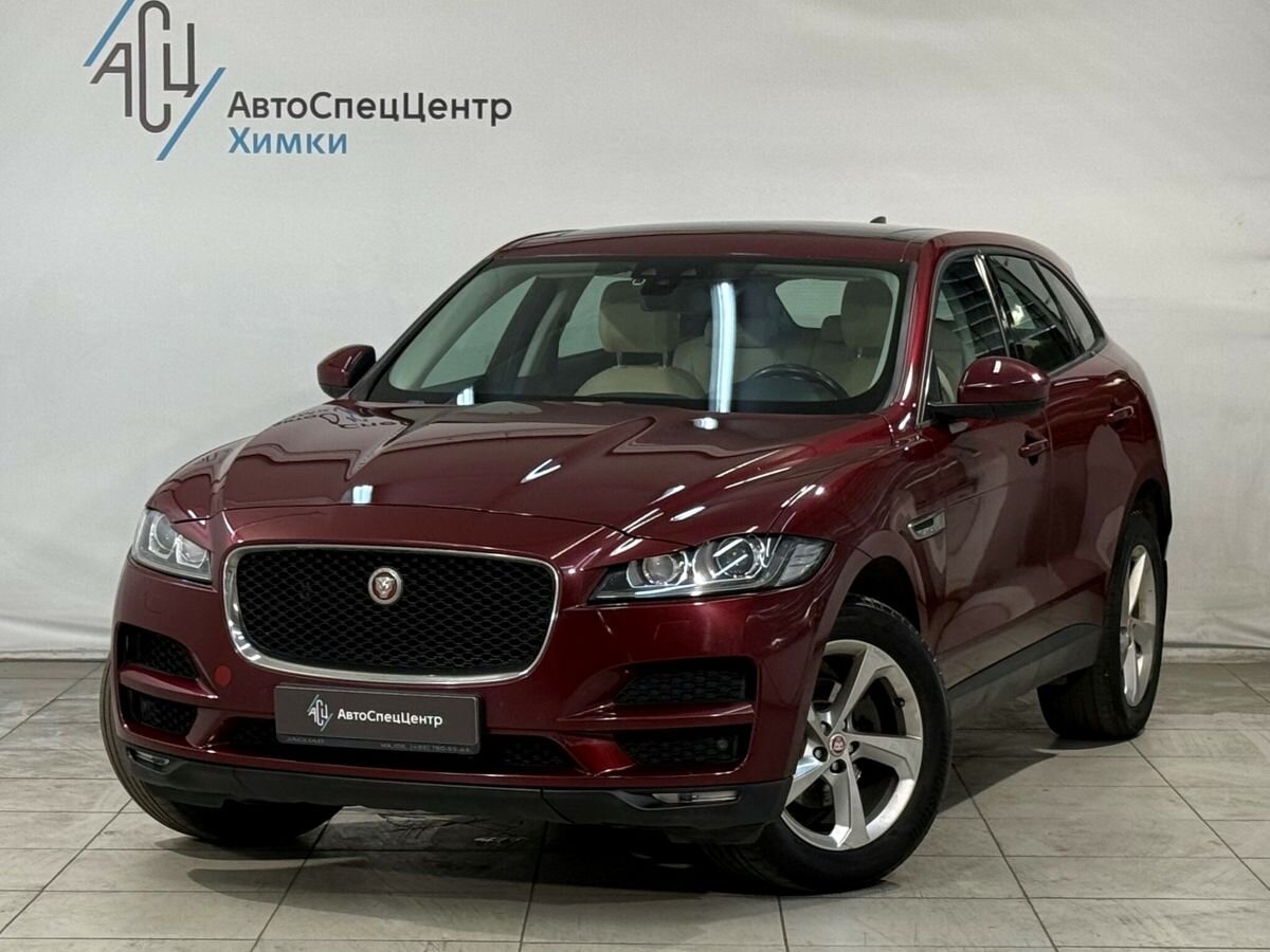 Автомобиль Jaguar F-Pace I поколение 2.0d AT 4WD (180 л.с.) Prestige Красный 2017 с пробегом 186 000 км