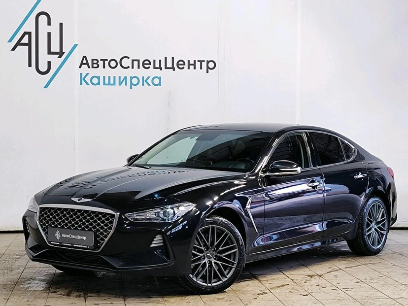 Автомобиль Genesis G70 I поколение 2.0 AT 4WD (197 л.с.) Elegance (2018-2020) Чёрный 2019 с пробегом 70 618 км