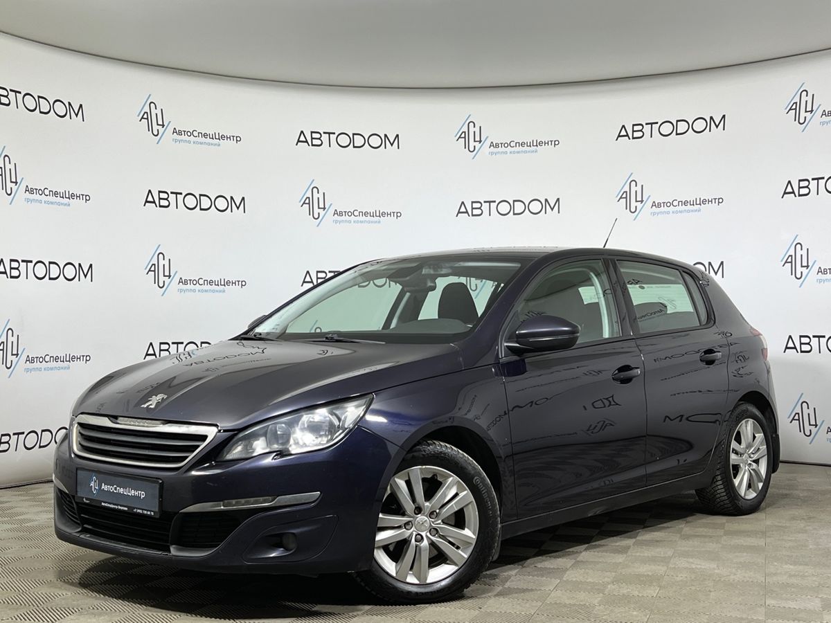 Автомобиль Peugeot 308 II поколение (T9) 1.6 AT (150 л.с.) Active Синий 2014 с пробегом 179 263 км