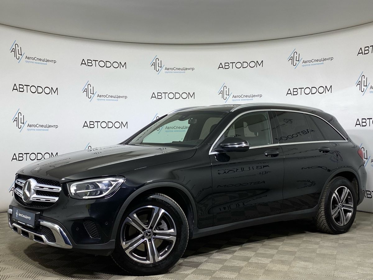 Автомобиль Mercedes-Benz GLC I (X253) [рестайлинг] 200 2.0 AT 4Matic (197 л.с.) Premium Чёрный 2021 с пробегом 78 653 км