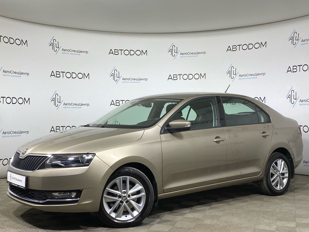 Skoda Rapid I [рестайлинг] 1.6 AT (110 л.с.) Style Бежевый 2019 с пробегом 34 528 км