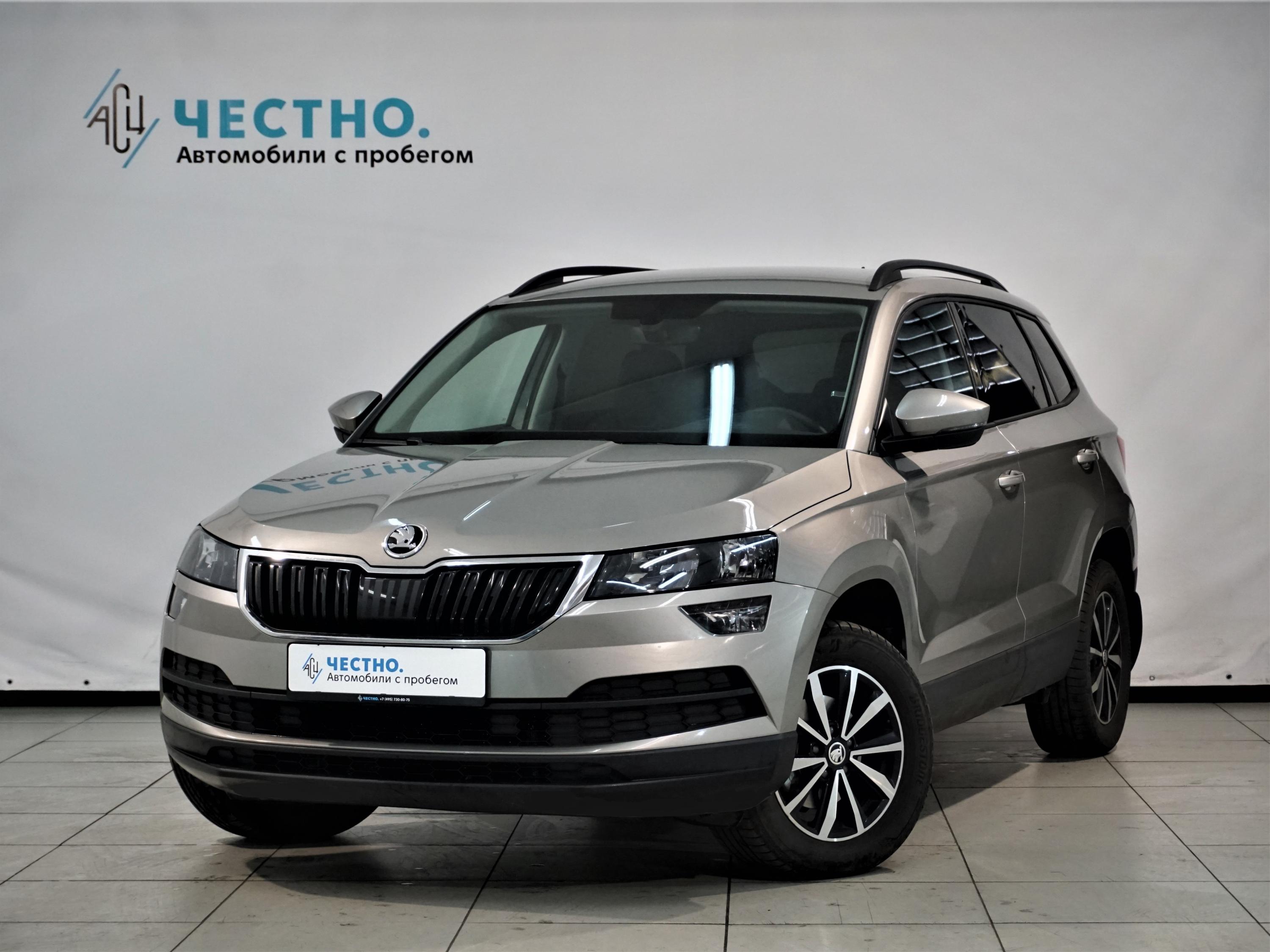 Автомобиль Skoda Karoq I поколение 1.4 AT (150 л.с.) Ambition Коричневый 2022 с пробегом 17500 км