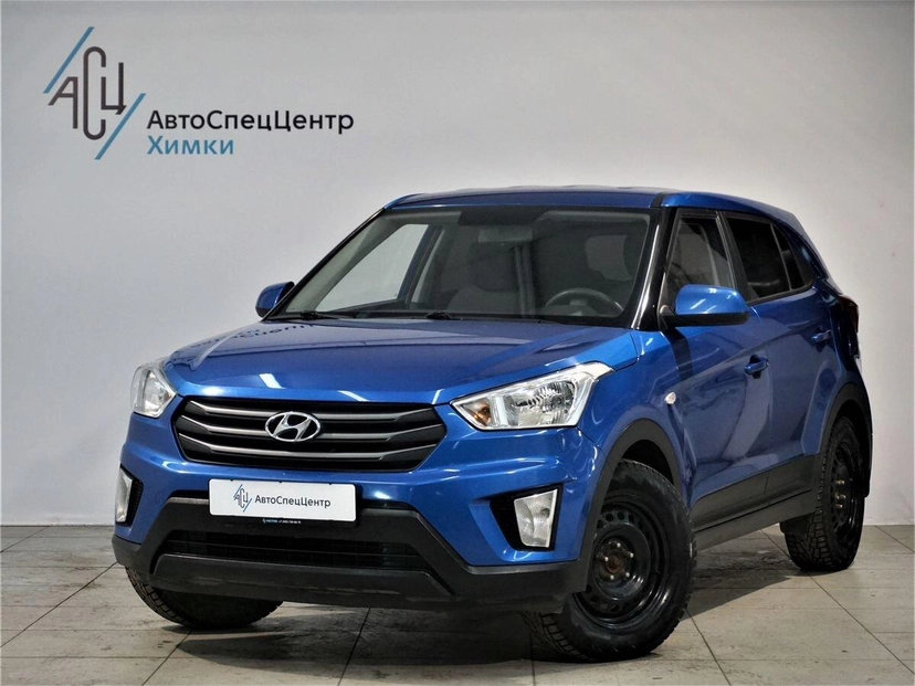 Автомобиль Hyundai Creta I поколение 1.6 AT (123 л.с.) Base Синий 2016 с пробегом 87 000 км